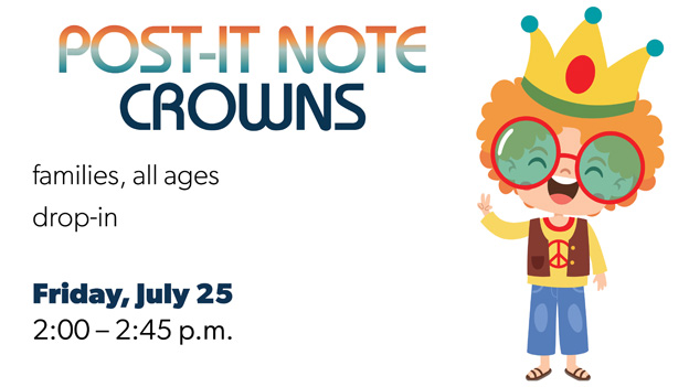 post-it note crowns, click for details